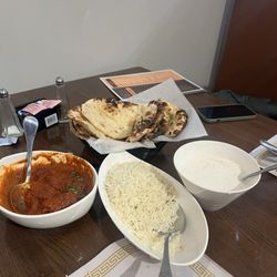 Taj Indian Cuisine - Lamb Masala with Naan and Raita