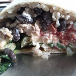 Chicken burrito not the steak one I ordered. Chicken burrito not the steak one I ordered.