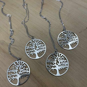 Juwelier Stickel - Familien Namenskette Lebensbaum - Jewelry Near Me - Offenburg, BW