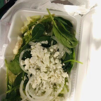 Greek's Pizzeria - Organic Spinach and Bacon Salad?! I don't think so. - Pizza Near Me - Indianapolis, Indiana Greek's Pizzeria - Organic Spinach and Bacon Salad?! I don't think so. - Pizza Near Me - Indianapolis, Indiana