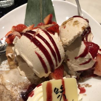Poor Calvin's - Peach Empanadas with Ice Cream & Strawberries - Asian Fusion Near Me - Atlanta, Georgia Poor Calvin's - Peach Empanadas with Ice Cream & Strawberries - Asian Fusion Near Me - Atlanta, Georgia