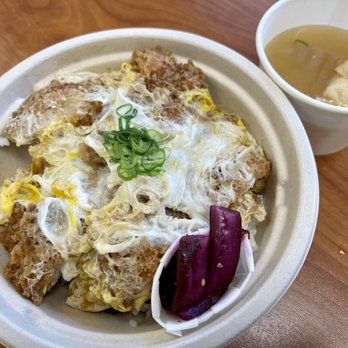 Keyakiya - Chicken Katsu Don & included Miso Soup - VN - Japanese Near Me - Wailuku, Hawaii Keyakiya - Chicken Katsu Don & included Miso Soup - VN - Japanese Near Me - Wailuku, Hawaii