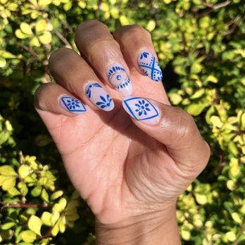 Glow Nails Boutique - Gel-X Round Short & Hand Painted Nail Art - Nail Salons Near Me - Chicago, Illinois Glow Nails Boutique - Gel-X Round Short & Hand Painted Nail Art - Nail Salons Near Me - Chicago, Illinois