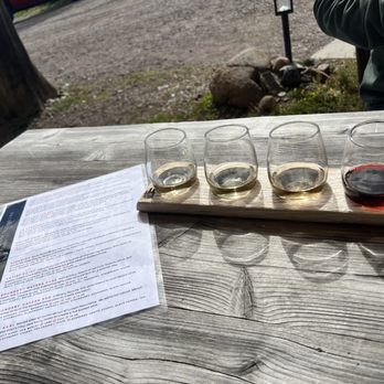 North Shore Winery - Our flight. - Wineries Near Me - Lutsen, Minnesota
