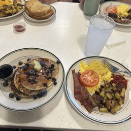 Blueberry lemon pancake special. Blueberry lemon pancake special.