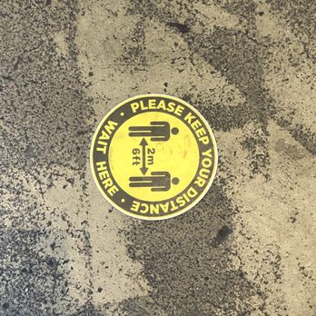 Pike Kitchen - Covid Precautions - Social Distancing Floor Stickers - Korean Near Me - Rockville, Maryland Pike Kitchen - Covid Precautions - Social Distancing Floor Stickers - Korean Near Me - Rockville, Maryland