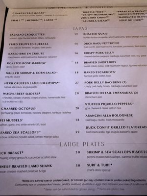 Menu photo 2 The One Tapas & Bar Matthews, NC