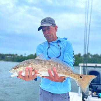 Captain Travis Blucher Charters - Sean with a Cedar Key Redfish! - Boat Charters Near Me