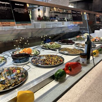 Fadi's Mediterranean Grill - Memorial - Food service display case - Mediterranean Near Me - Houston, Texas Fadi's Mediterranean Grill - Memorial - Food service display case - Mediterranean Near Me - Houston, Texas
