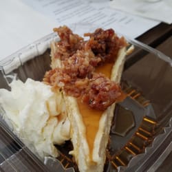 Cheesecake Guy - Maple "Bae" Con is my new Bae. Cheesecake topped with candied bacon & maple syrup. Salty, sweet, creamy.... dances on the tongue.