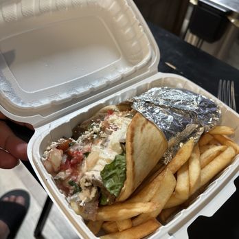 Gyro Express - Lamb/beef gyro with fries!!! - Greek Near Me - Corpus Christi, Texas Gyro Express - Lamb/beef gyro with fries!!! - Greek Near Me - Corpus Christi, Texas