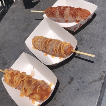 Seoul Hotdog - Corn dogs with spicy mayo sauce - Hot Dogs Near Me - Berkeley, California
