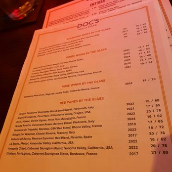 Doc's Jazz Club - Drink menu - Music Venues Near Me - Houston, Texas