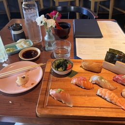 Wasa sushi platter and mojito Wasa sushi platter and mojito