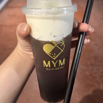 MYM Tea & Coffee - Osmanthus oolong with cheese foam & boba - Coffee & Tea Near Me - San Diego, California MYM Tea & Coffee - Osmanthus oolong with cheese foam & boba - Coffee & Tea Near Me - San Diego, California