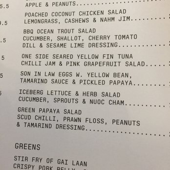 Chin Chin - Salads - Asian Fusion Near Me - Melbourne, VIC