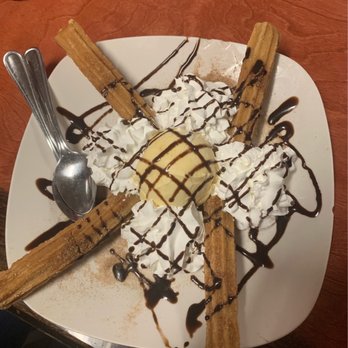 El Senor Rancho - a desert with whipped cream and chocolate - Mexican Near Me - Lenoir City, Tennessee