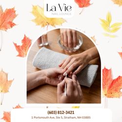 La Vie Nail Lounge - Feel the cozy season setting in? Make it even better with some self-care time. Book now!