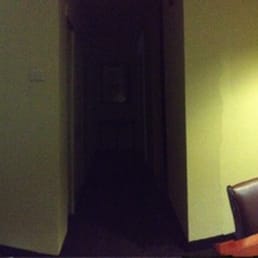 Executive suite entrance into boardroom (left is livingroom)