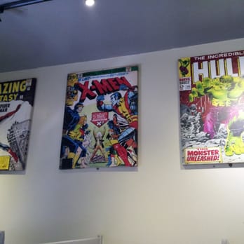 Tiny Rebel - Marvel comic art work in the men's toilets - Bars Near Me - Cardiff, CRF