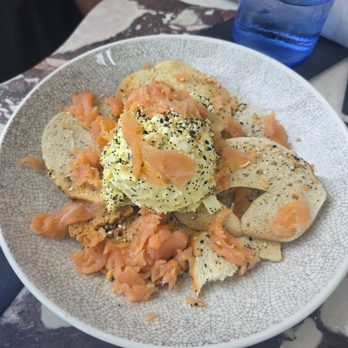 Astrea Rooftop - The salmon deviled eggs - Bars Near Me - Indianapolis, Indiana