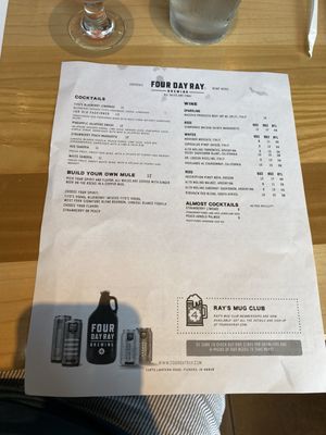 Menu photo 4 Four Day Ray Brewing Fishers, IN