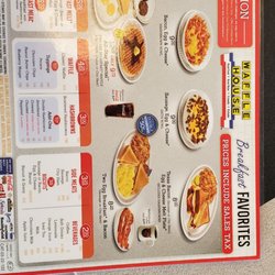 Waffle House - Breakfast menu