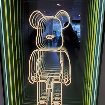 Cozy Tea Loft - Bear infinity neon mirror - Bubble Tea Near Me - San Jose, California