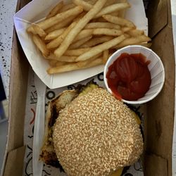 Irv's Burgers - Burger and fries
