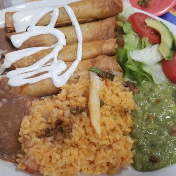 Tacos Autlense - Flautas plate - Mexican Near Me - San Jose, California Tacos Autlense - Flautas plate - Mexican Near Me - San Jose, California