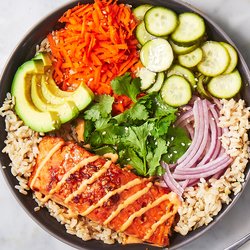 Miami Lunch Healthy & Delicious - Salmon Bowl