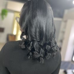 She and Her Hair Studio & Spa - With some curls