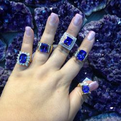 Spectrum Fine Jewelry & Exotic Gems - Tanzanite, all shapes and sizes! They have more in the vault, you just have to ask.