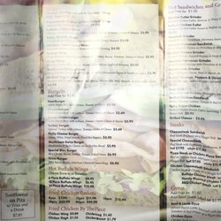 Menu back