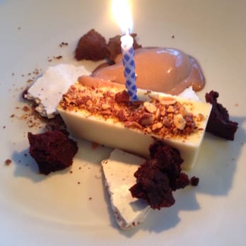 Restaurant Beck - This is the birthday dessert. Ps $10! - New American Near Me - Depoe Bay, Oregon Restaurant Beck - This is the birthday dessert. Ps $10! - New American Near Me - Depoe Bay, Oregon