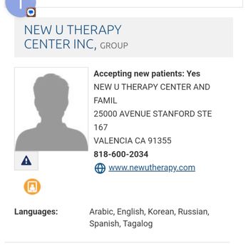 New U Therapy Center - This shows that they are in-network but it does not say that they only accept insurance for a specific service. I feel insulted and ashamed - Psychologists Near Me - Valencia, California