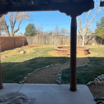 WaterQuest Landscaping - a view of the back yard - Landscaping Near Me - Albuquerque, New Mexico