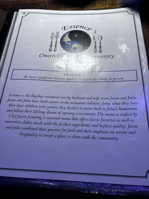 Menu photo 3 Essence Kitchen + Bar Chino Valley, AZ Menu photo 3 Essence Kitchen + Bar Chino Valley, AZ