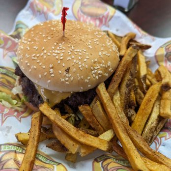The Burger House - Cheeseburger and fries..I literally would return tomorrow - Burgers Near Me - Garland, Texas The Burger House - Cheeseburger and fries..I literally would return tomorrow - Burgers Near Me - Garland, Texas