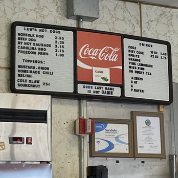 Lew's Hot Dogs - Menu - Hot Dogs Near Me - Norfolk, Virginia Lew's Hot Dogs - Menu - Hot Dogs Near Me - Norfolk, Virginia