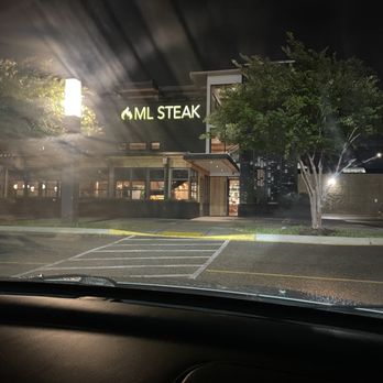 ML Steak - Nothing but glass no shade and I'm right in the front door parked - Steakhouses Near Me - Bon Air, Virginia