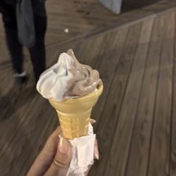 Eddie Confetti's Ice Cream & Cafe - A "small" soft serve cone