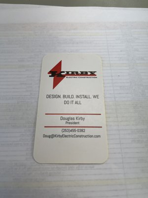 Kirby Electric Construction Logo