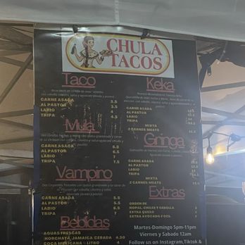 Chula Tacos - 07/2025: Menu - Tacos Near Me - San Diego, California Chula Tacos - 07/2025: Menu - Tacos Near Me - San Diego, California