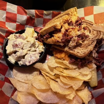Carthers Roadhouse - Reuben with potato salad - Themed Cafes Near Me - Del Norte, Colorado
