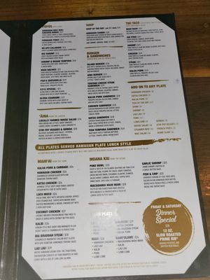 Menu photo 4 Kitchen 5315 Restaurant & Tiki Bar Lahaina, HI Menu photo 4 Kitchen 5315 Restaurant & Tiki Bar Lahaina, HI