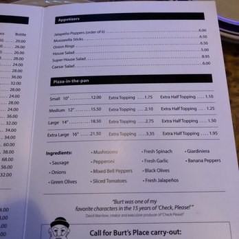 Burt's Place - Pizza Near Me - Morton Grove, Illinois