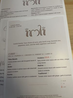 Menu photo 1 Imli Indian Kitchen & Bar Ormond Beach, FL