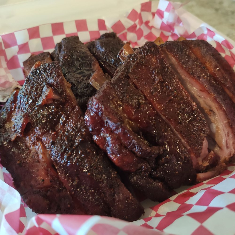 Jo-Bawb's BBQ - Half Slab of Ribs (I bought the last of their meat, so they threw a few extra ribs at me). $13.50. - Barbeque Near Me - Oklahoma City, Oklahoma Jo-Bawb's BBQ - Half Slab of Ribs (I bought the last of their meat, so they threw a few extra ribs at me). $13.50. - Barbeque Near Me - Oklahoma City, Oklahoma
