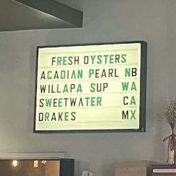 Oyster Menu Oyster Menu